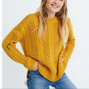 Madewell Windemere Pointelle Pullover Sweater